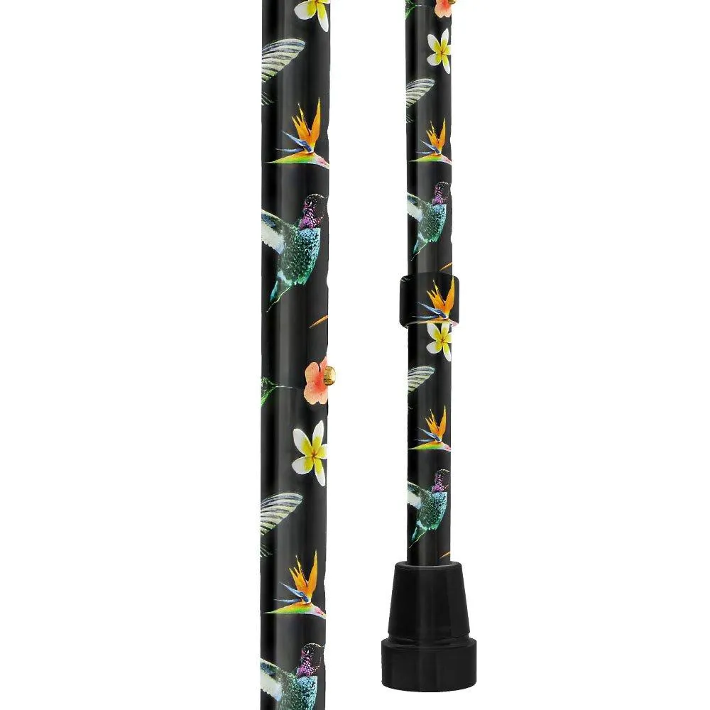 Flight of the Hummingbird Adjustable Cane: Comfort Grip Offset