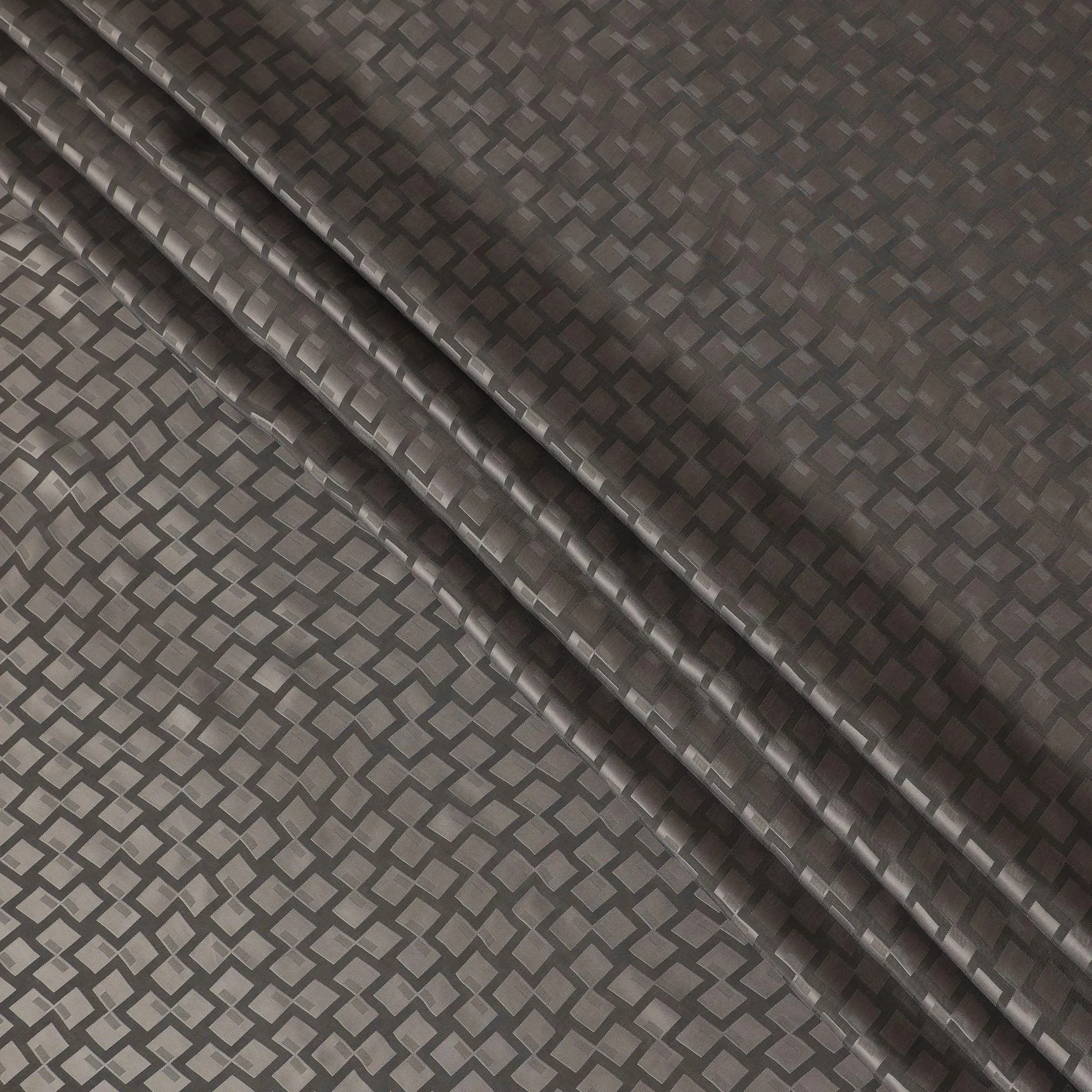Sand brown 100% biodegradable cupro fabric with same tone jacquard in self design-D13962